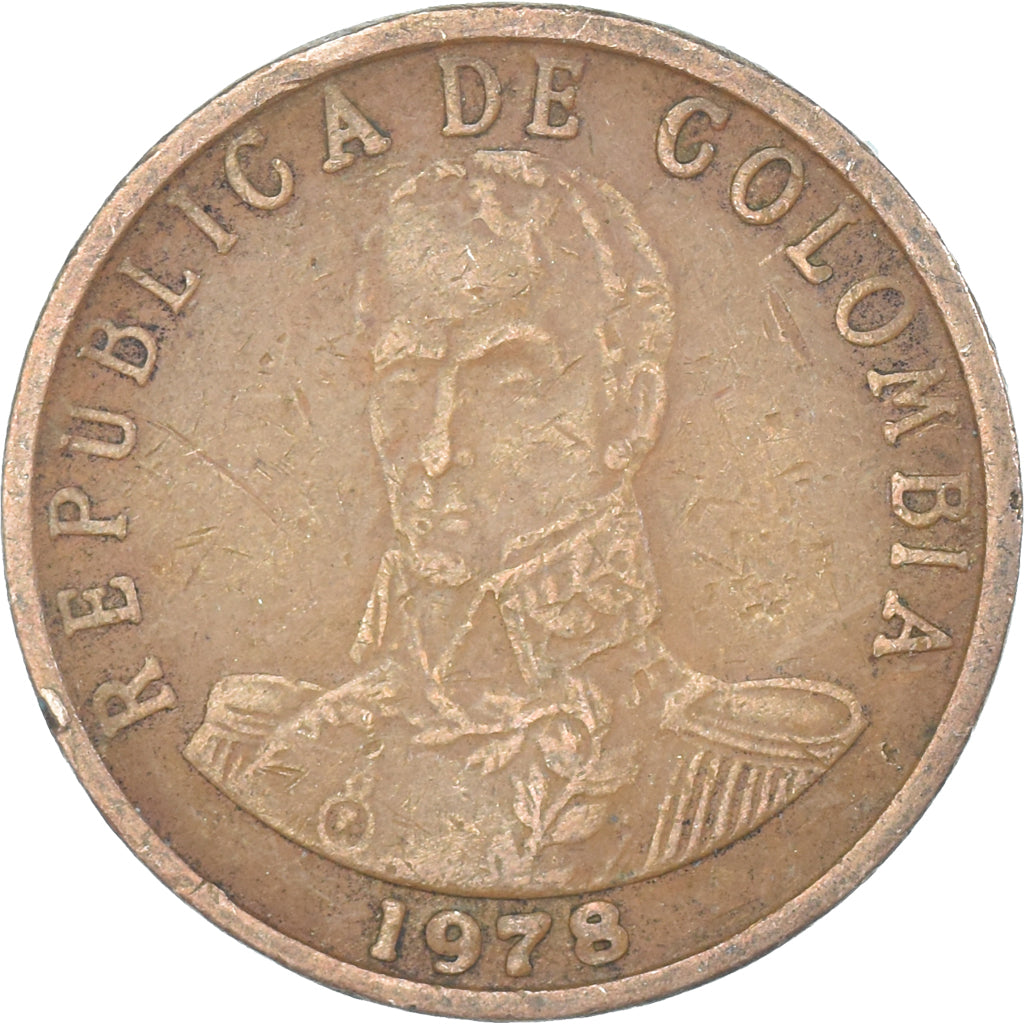 Moneta, Colombia, 2 Pesos, 1978