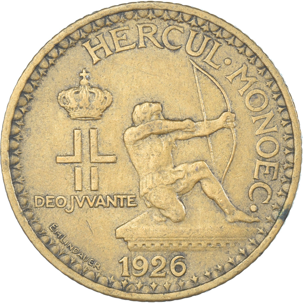 Münze, Monaco, 2 Francs, 1926