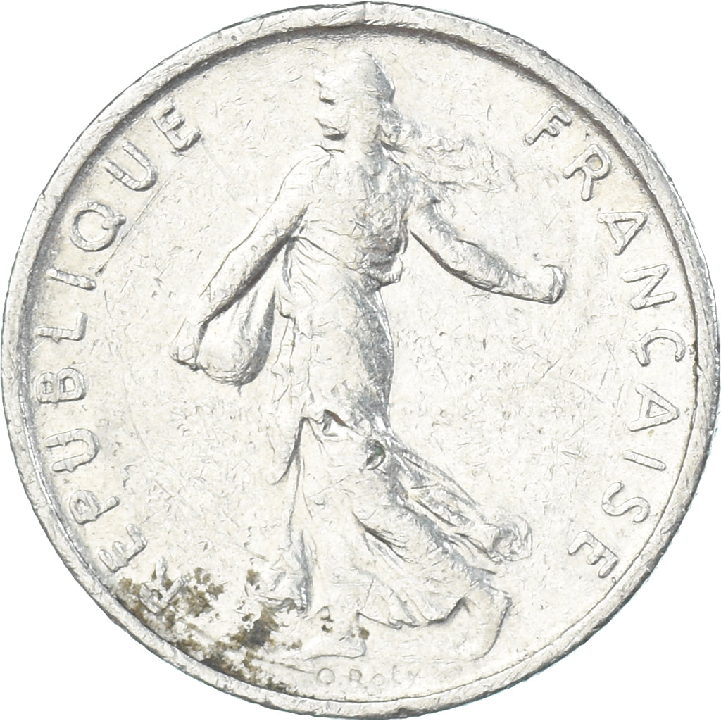 Münze, Frankreich, 1/2 Franc, 1966