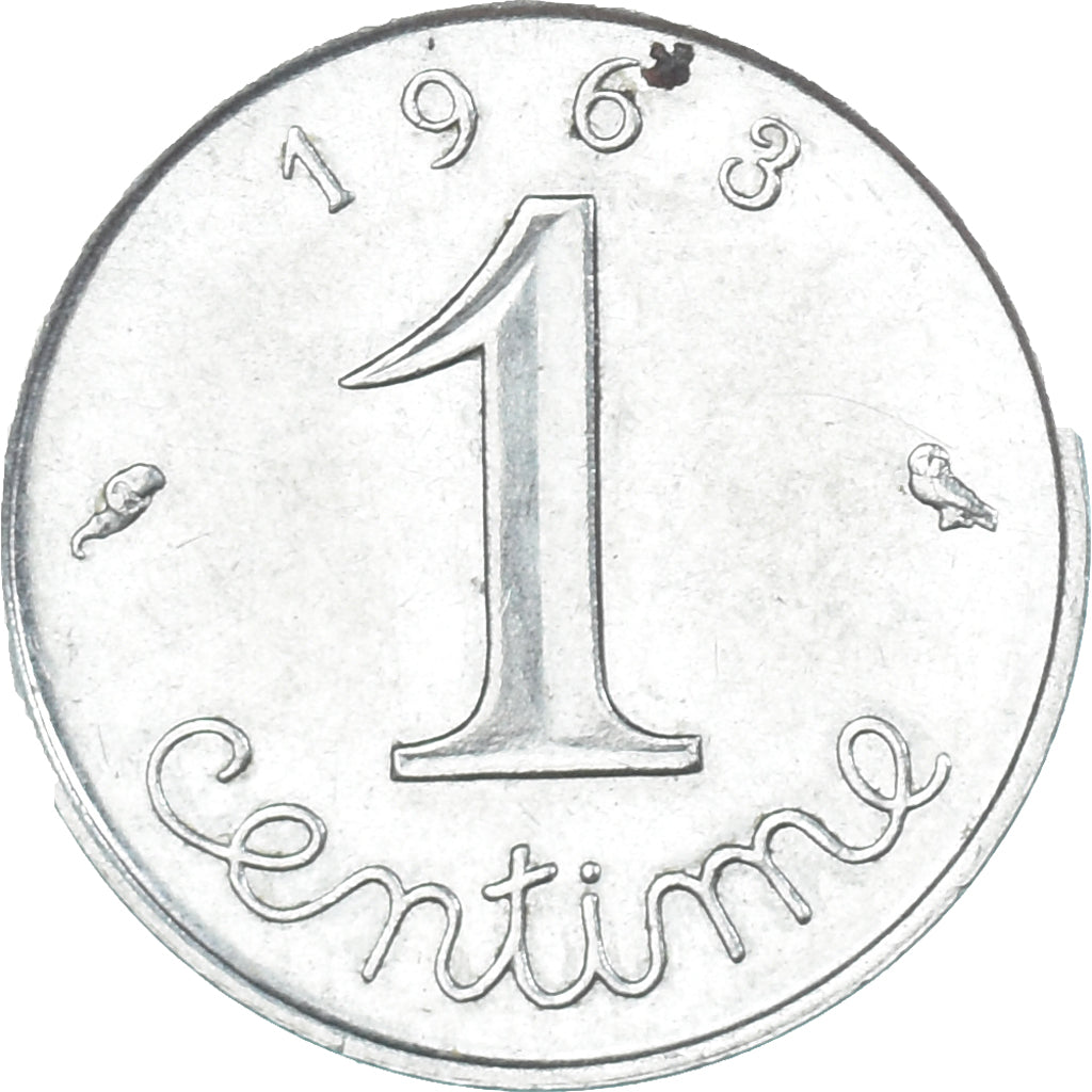 Moneta, Francia, Centime, 1963