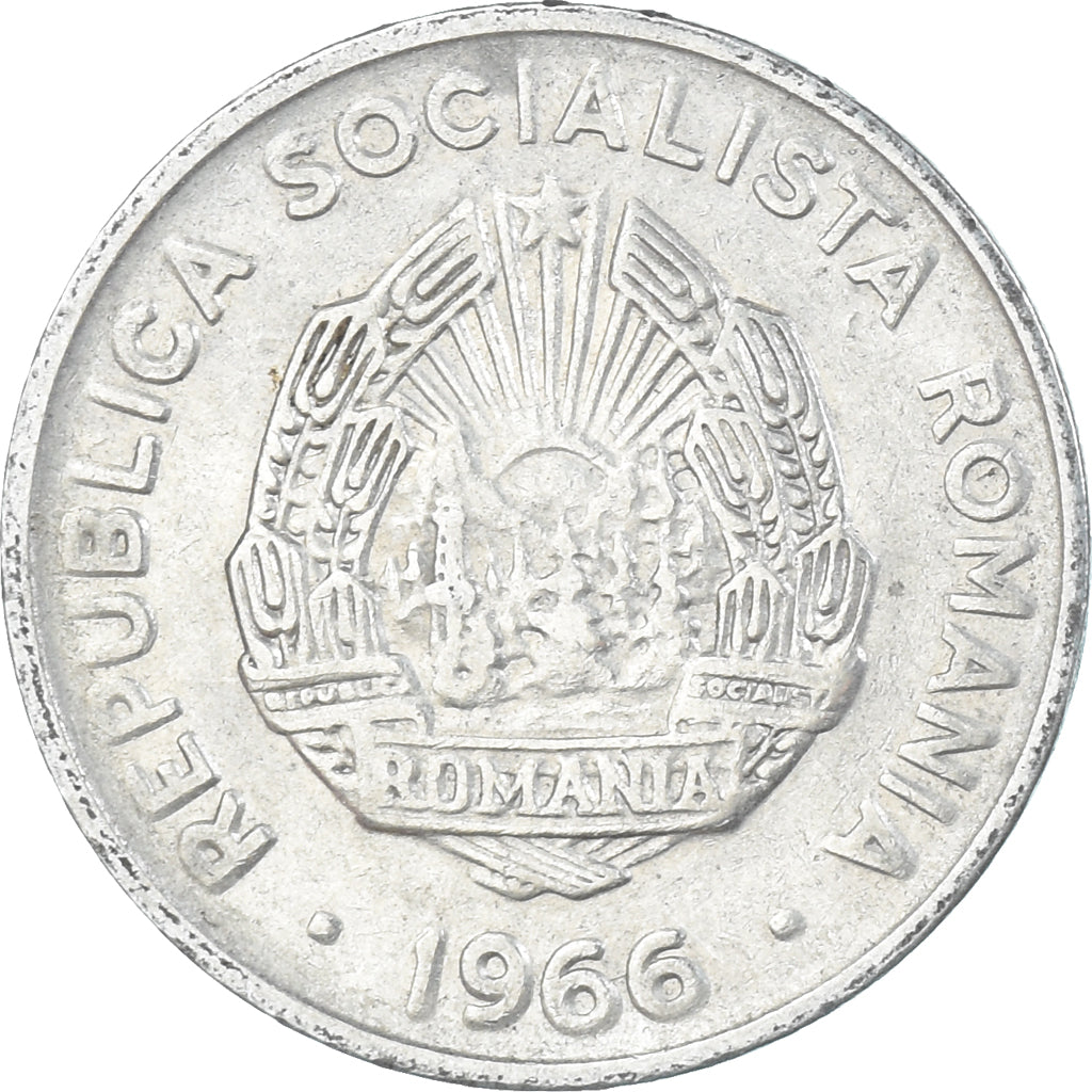 Moneta, Rumunia, 15 Bani, 1966