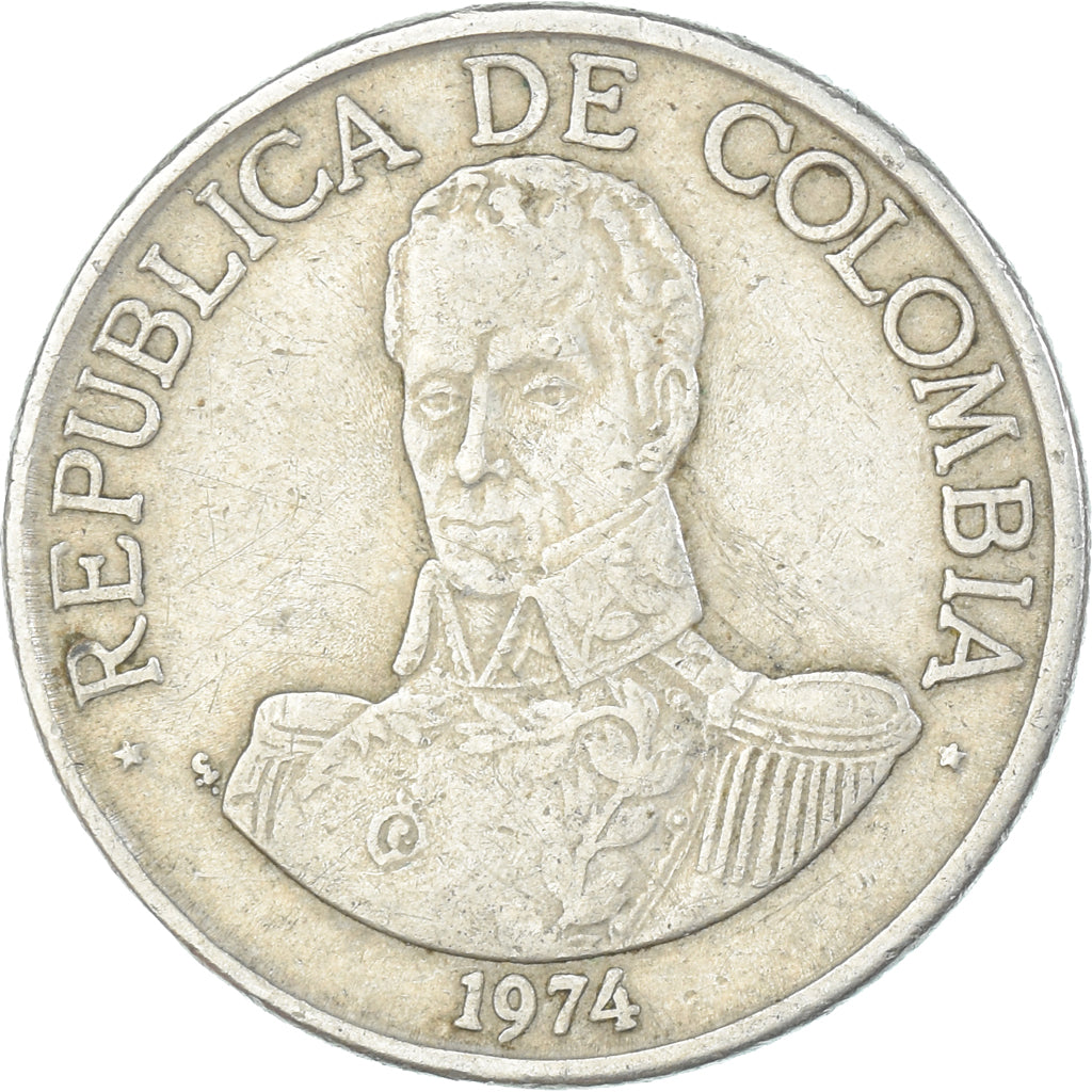 Moneta, Colombia, Peso, 1974
