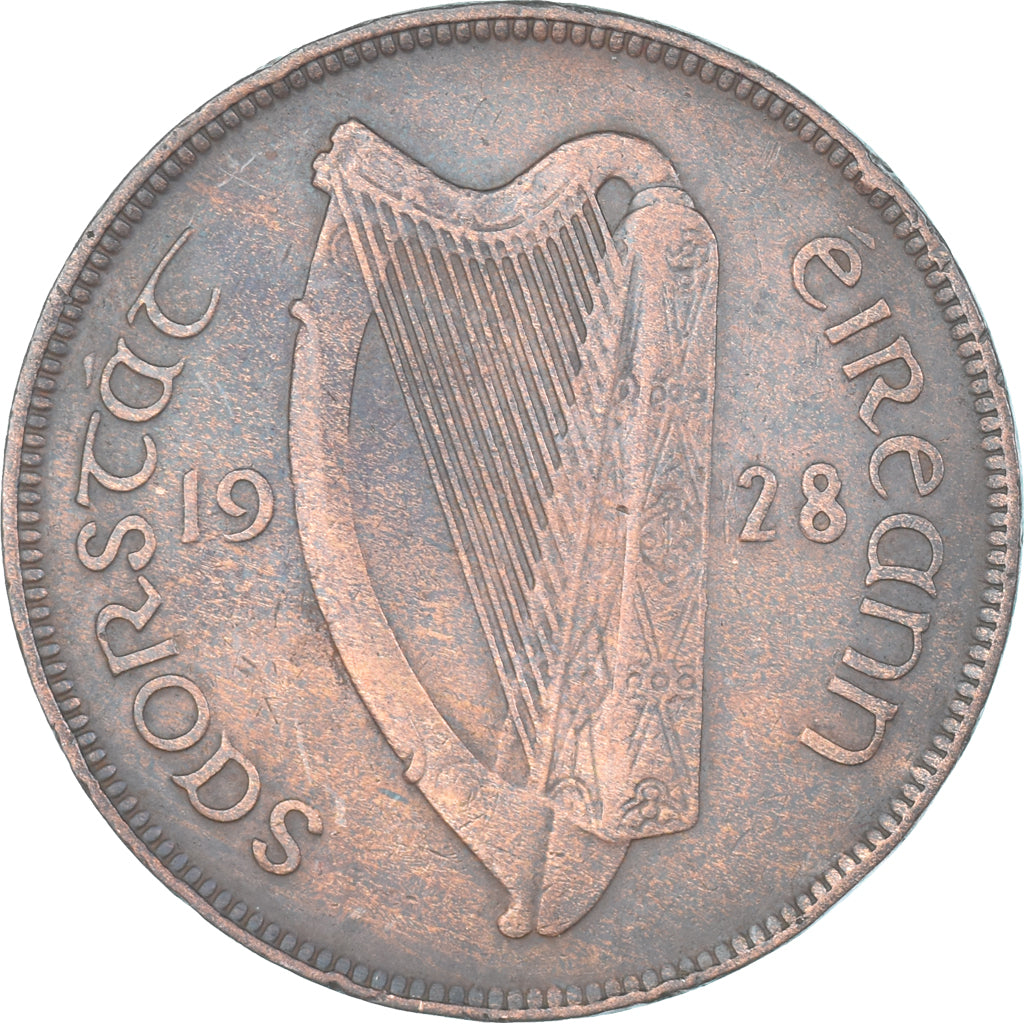 Monnaie, Irlande, Penny, 1928