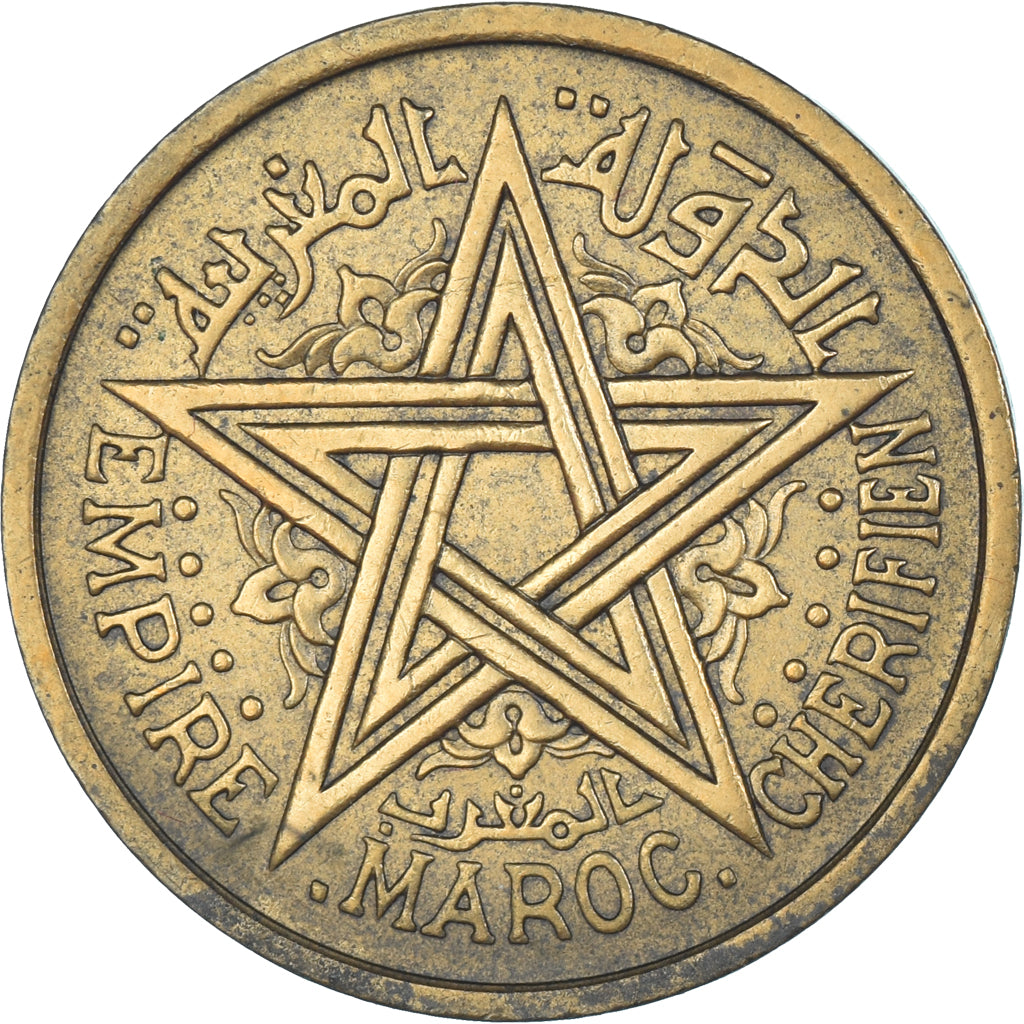 Coin, Morocco, 2 Francs, 1945