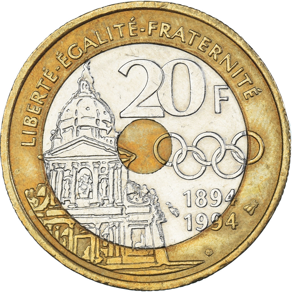 Moneta, Francja, 20 Francs, 1994