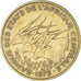 Moneta, Stati dell’Africa centrale, 25 Francs, 1975