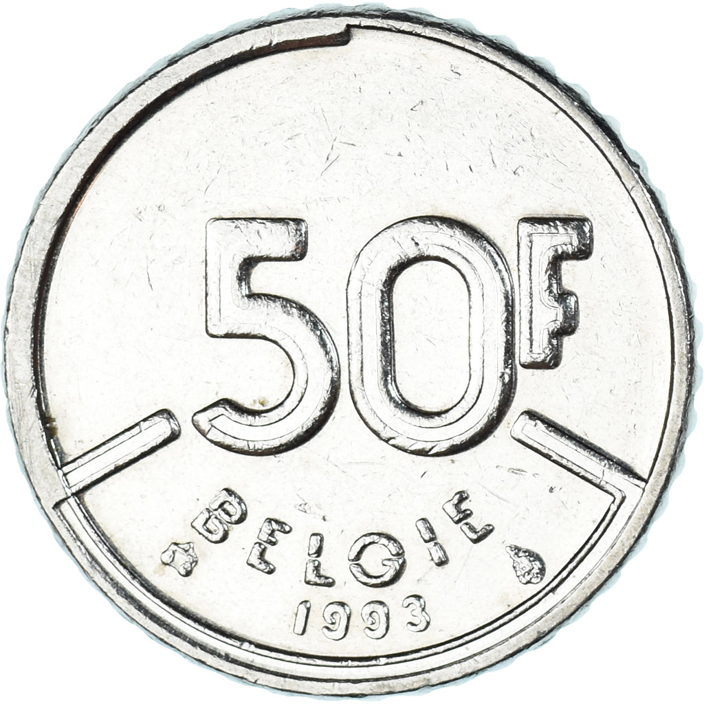 Munten, België, 50 Francs, 50 Frank, 1993