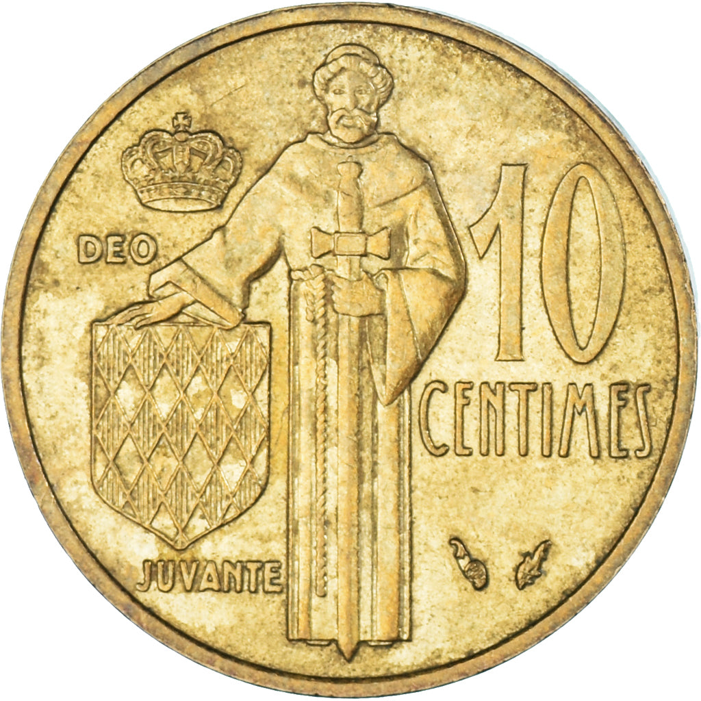 Moeda, Mónaco, 10 Centimes, 1976