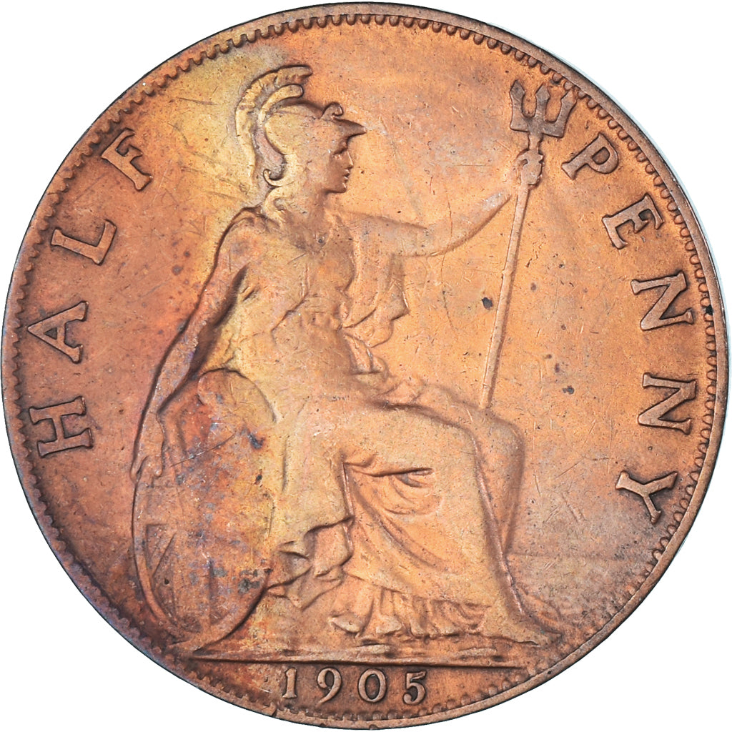 Coin, Great Britain, 1/2 Penny, 1905