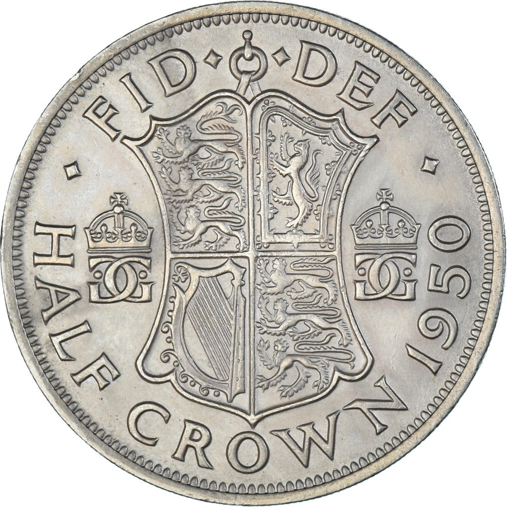 Münze, Großbritannien, 1/2 Crown, 1950