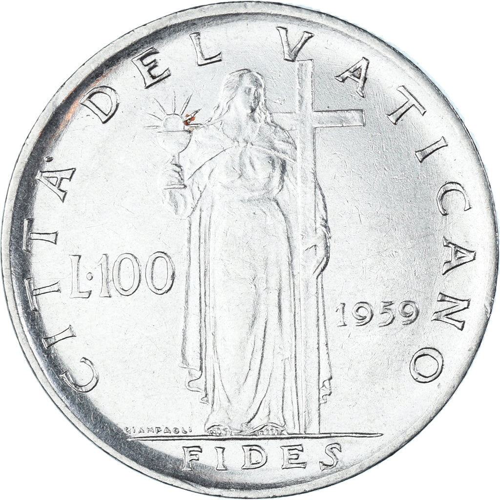 Münze, Italien, 100 Lire, 1959