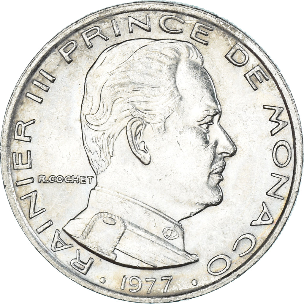 Münze, Monaco, Franc, 1977
