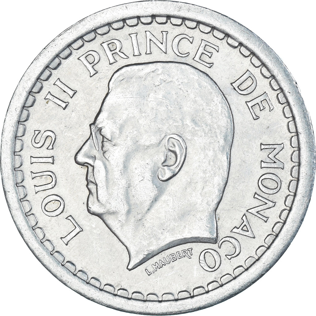 Coin, Monaco, 2 Francs, 1943