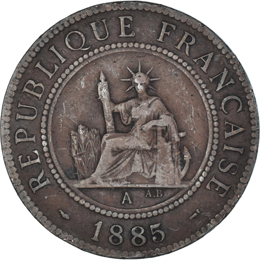 Münze, FRENCH INDO-CHINA, Cent, 1885