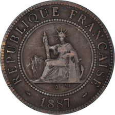 Münze, FRENCH INDO-CHINA, Cent, 1887