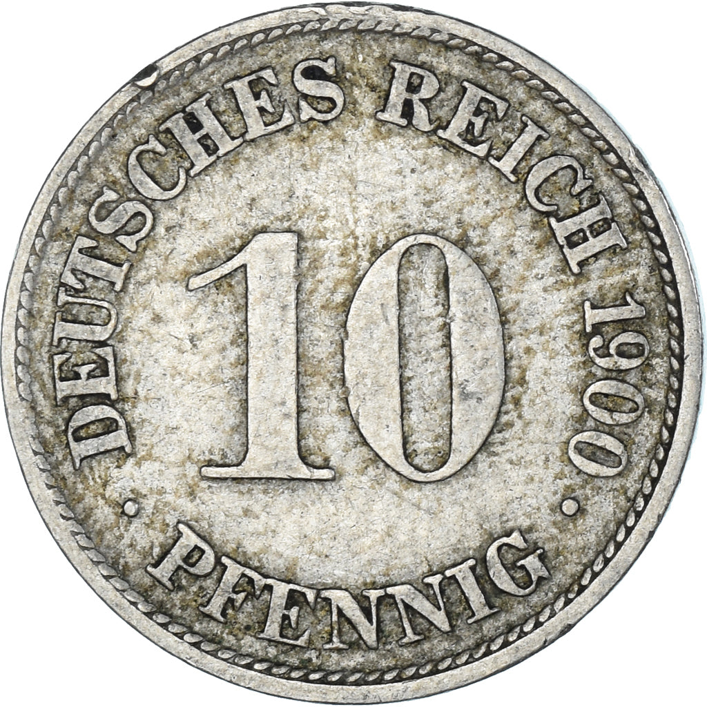 Moneta, Niemcy, 10 Pfennig, 1900