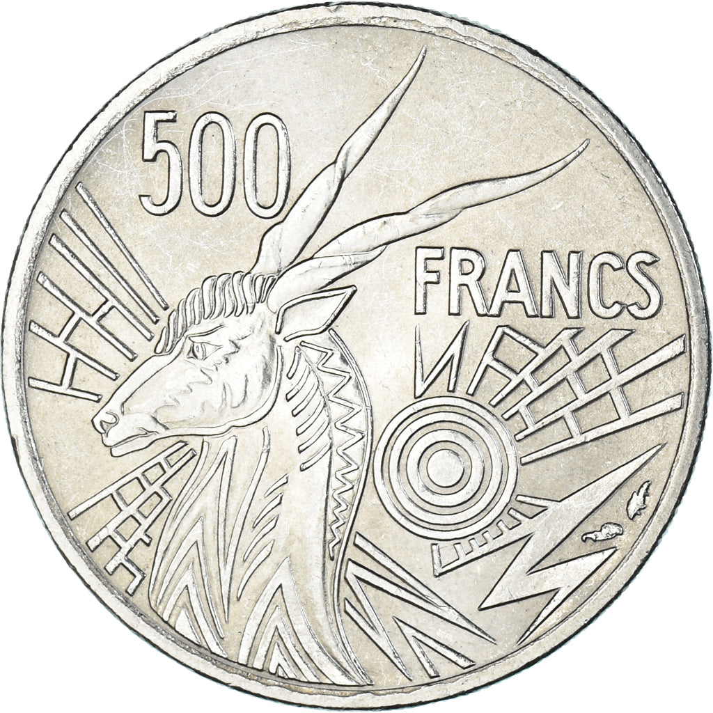 Coin, Central African States, 500 Francs, 1977