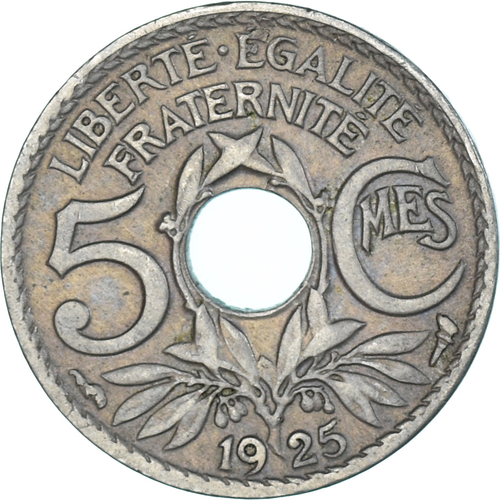 Coin, France, 5 Centimes, 1925