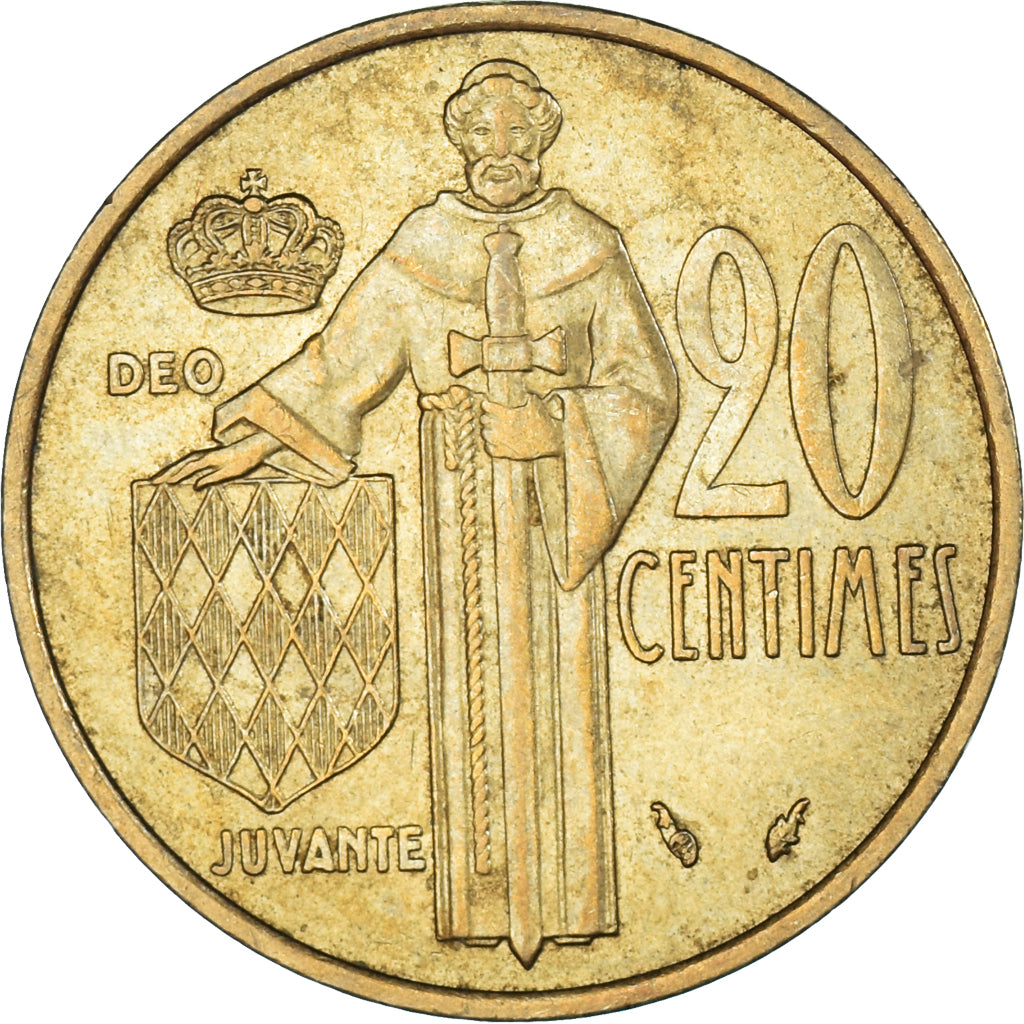 Münze, Monaco, 20 Centimes, 1977