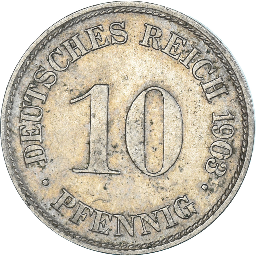 Monnaie, Allemagne, 10 Pfennig, 1903
