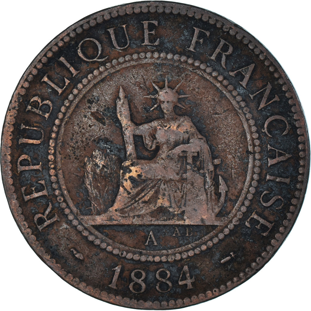 Coin, FRENCH COCHIN CHINA, Cent, 1884