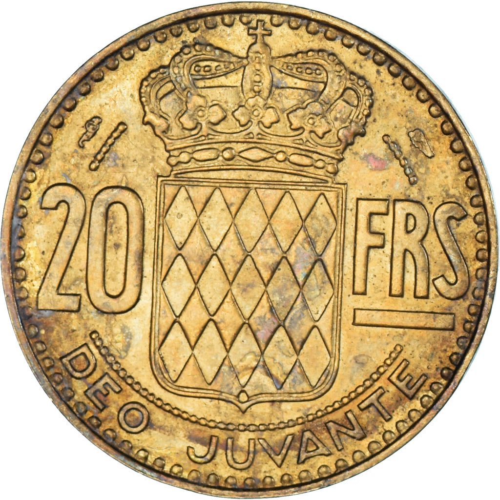 Coin, Monaco, 20 Francs, Vingt, 1951