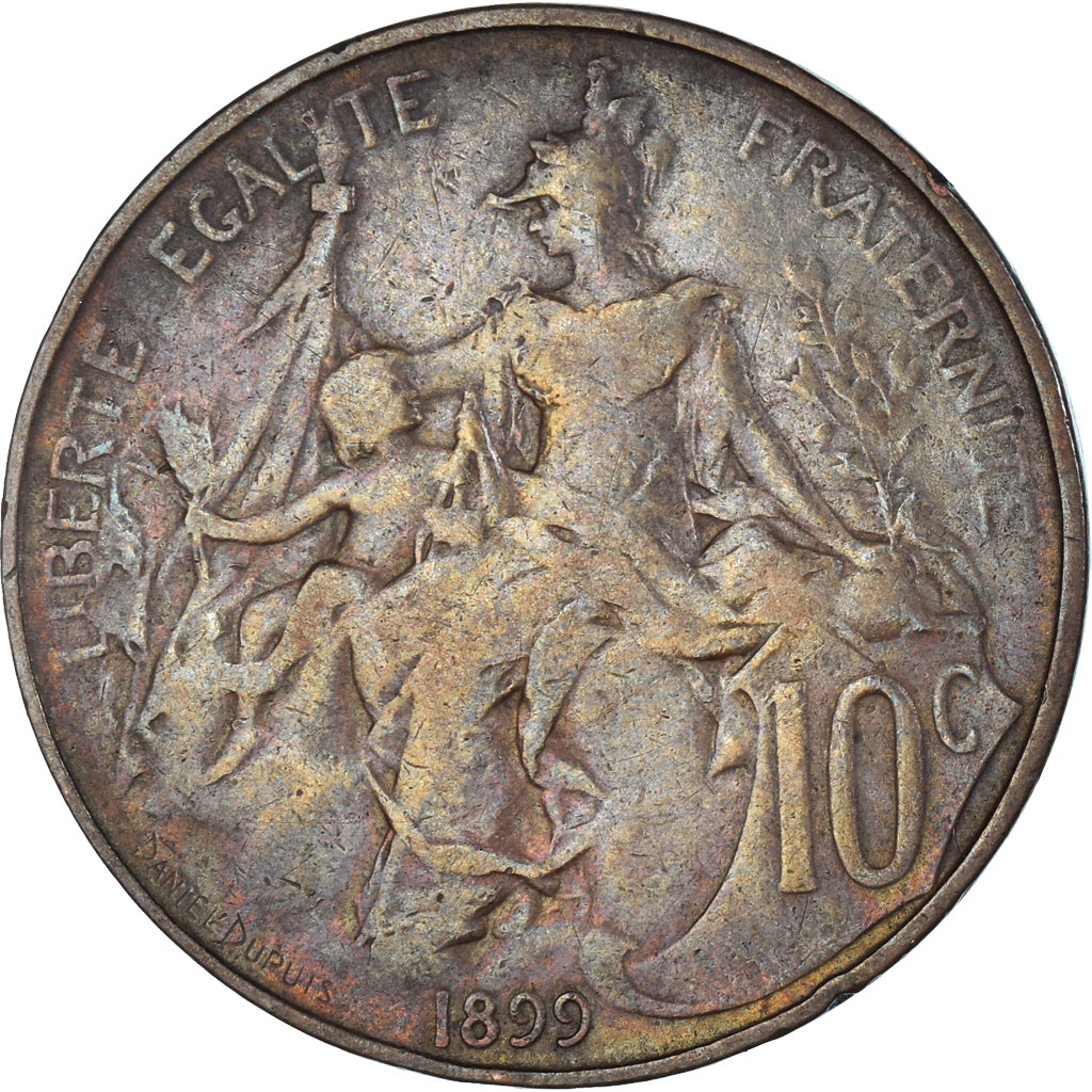 Münze, Frankreich, 10 Centimes, 1899