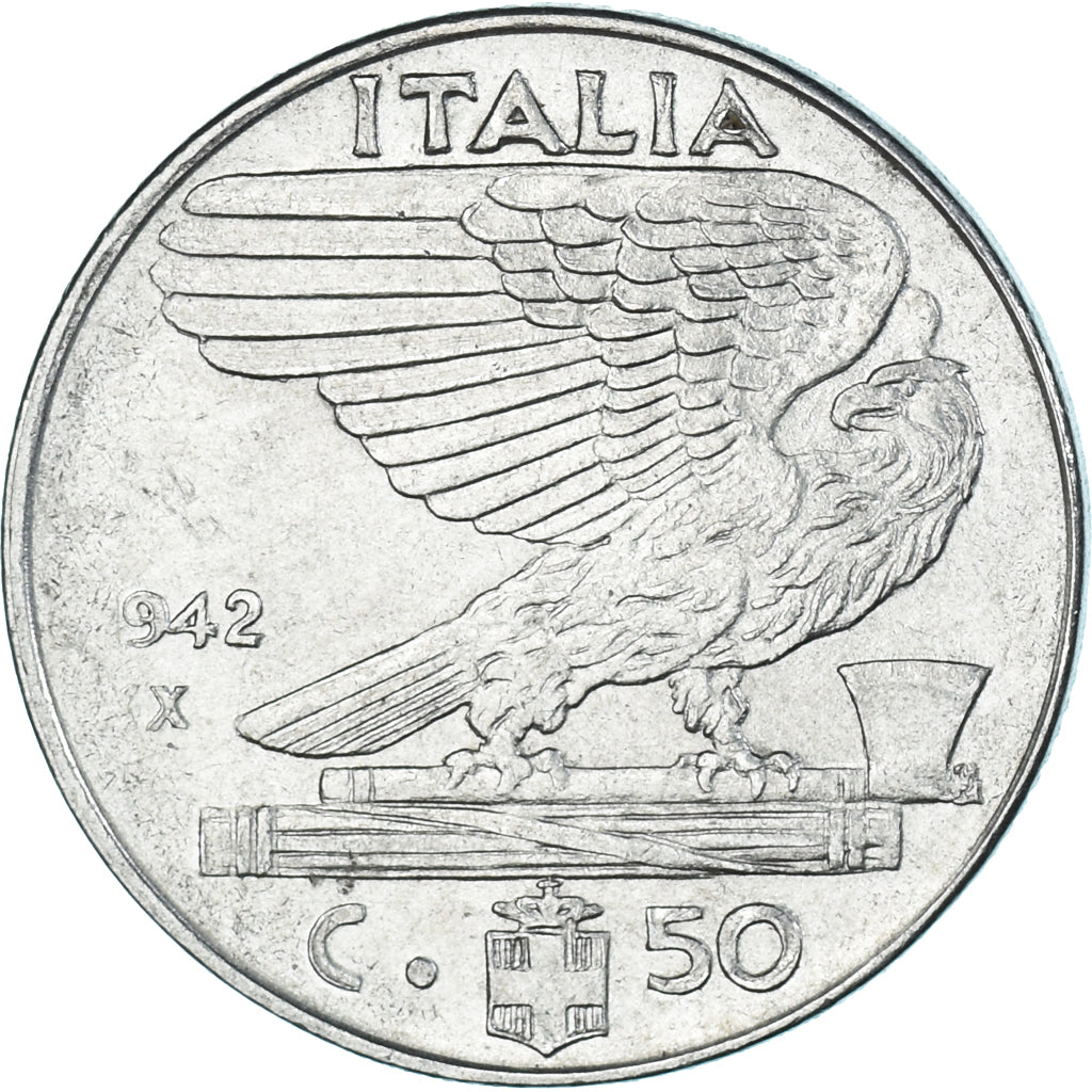 Moneta, Italia, 50 Centesimi, 1942