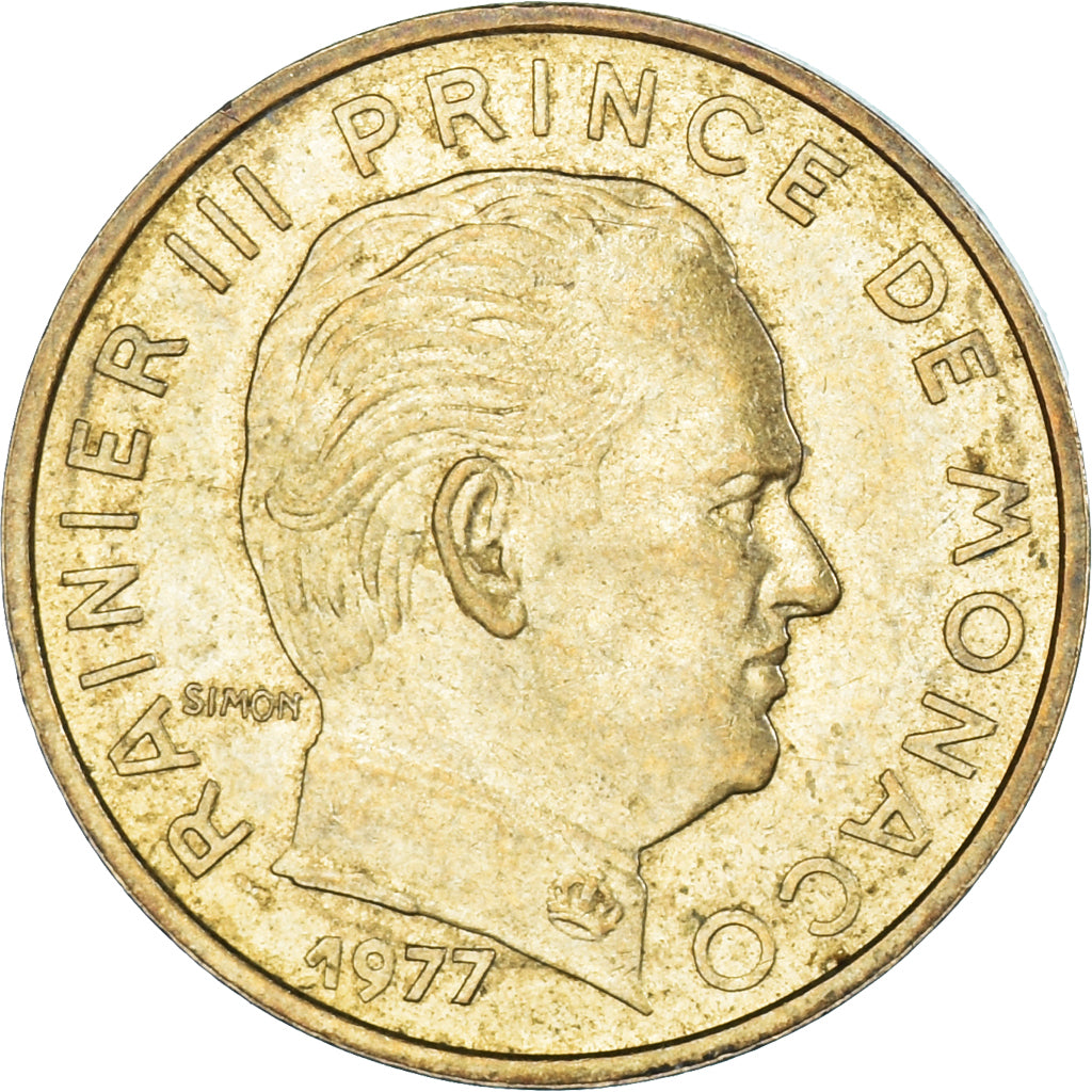 Moneta, Monaco, 10 Centimes, 1977