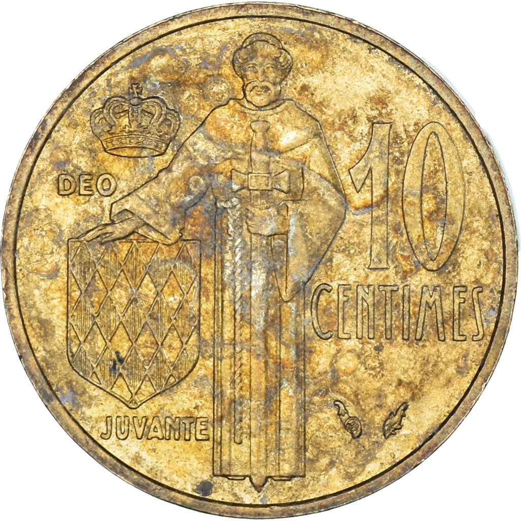Moneta, Monaco, 10 Centimes, 1977