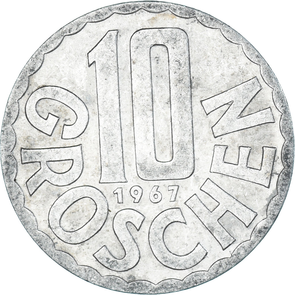 Münze, Österreich, 10 Groschen, 1967