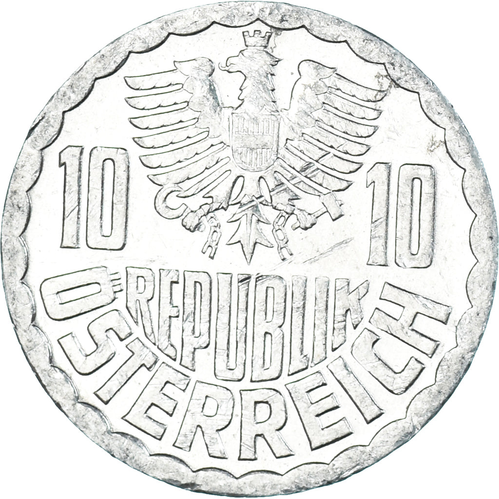 Moeda, Áustria, 10 Groschen, 1982