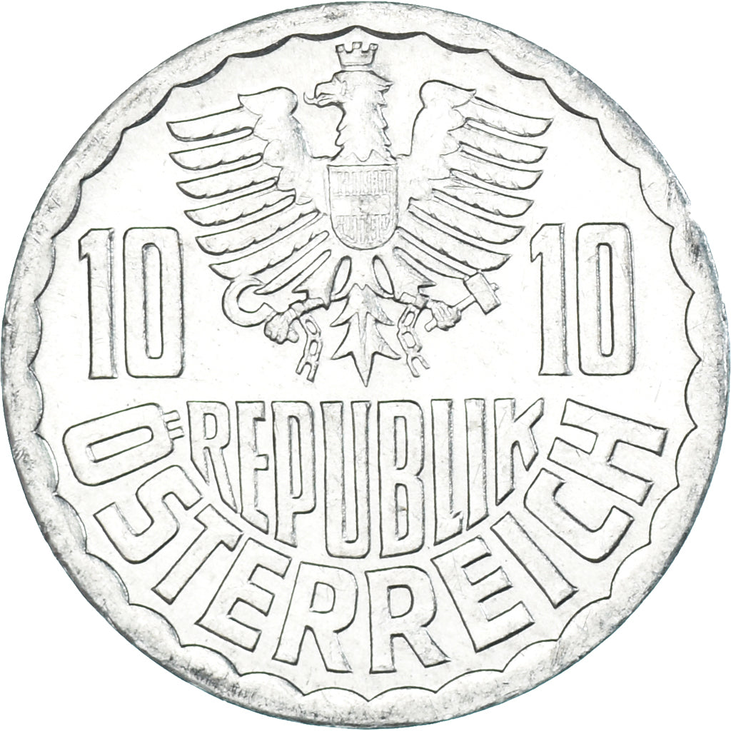 Münze, Österreich, 10 Groschen, 1986