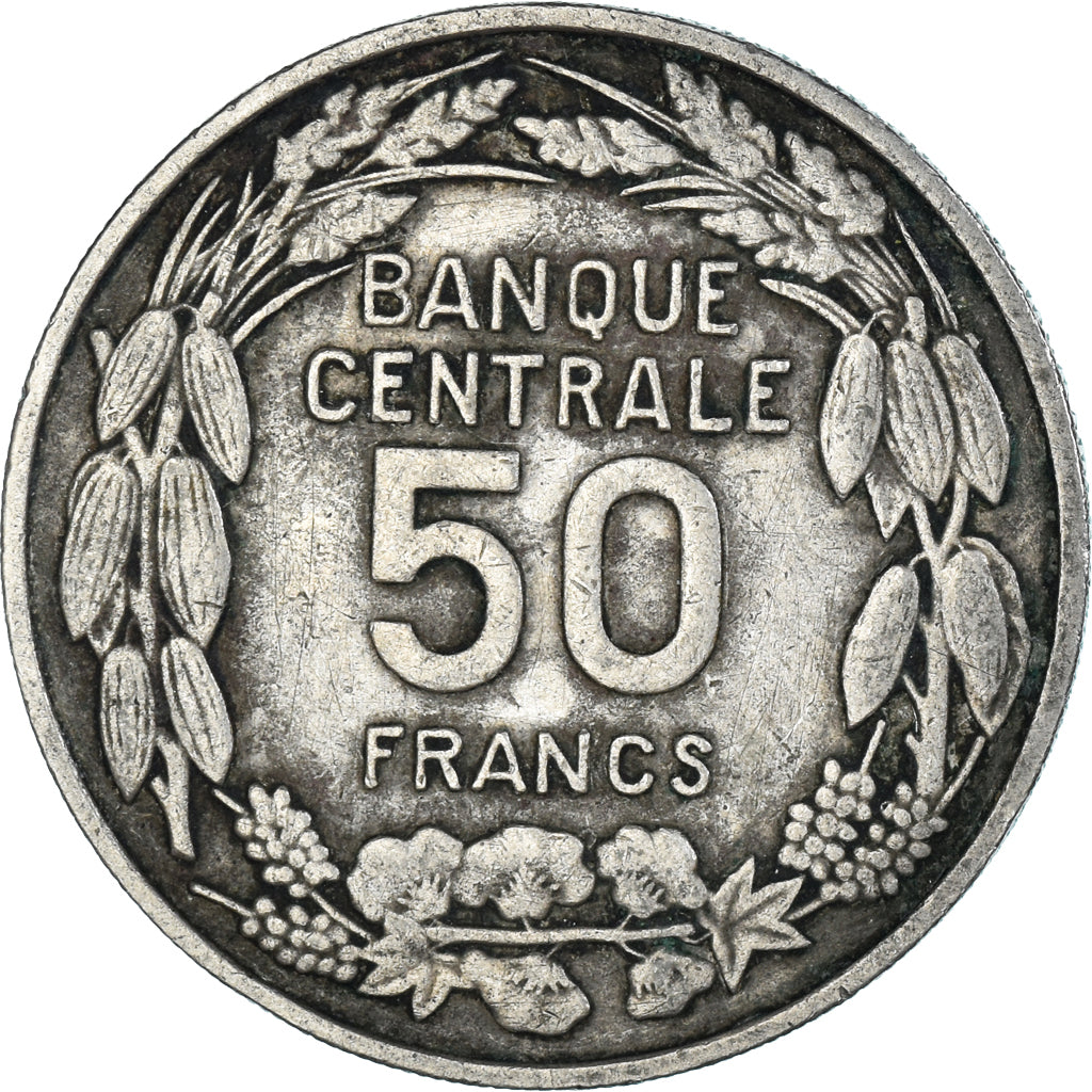 Coin, Cameroon, 50 Francs, 1960