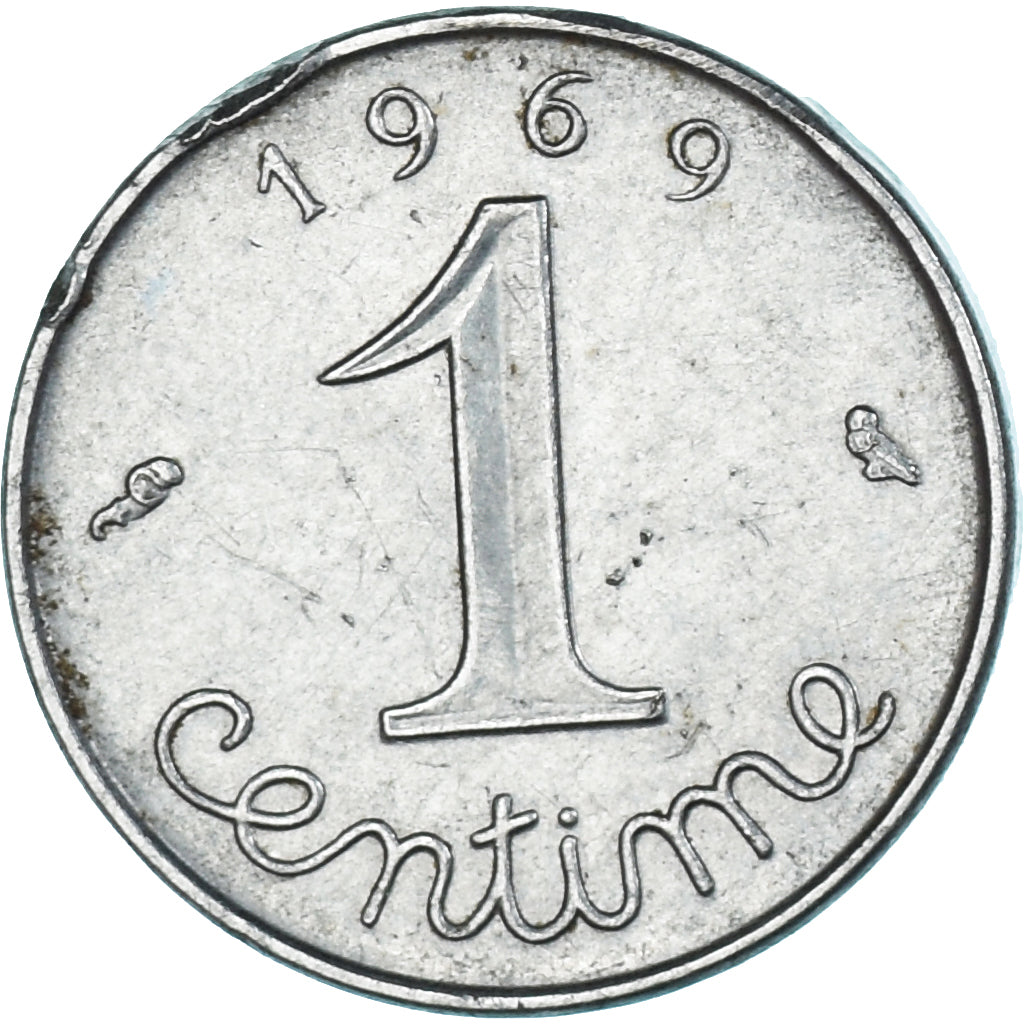 Moneta, Francia, Centime, 1969