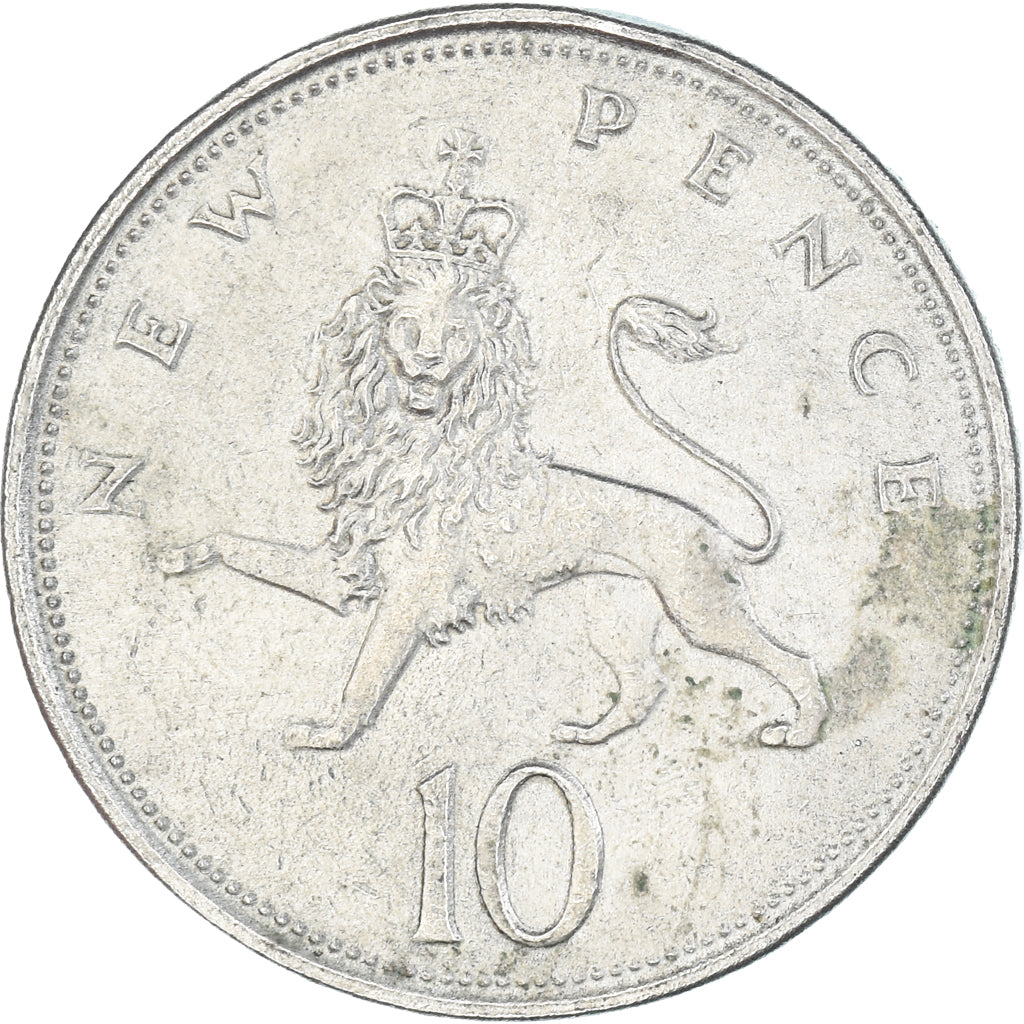 Munten, Groot Bretagne, 10 New Pence, 1968