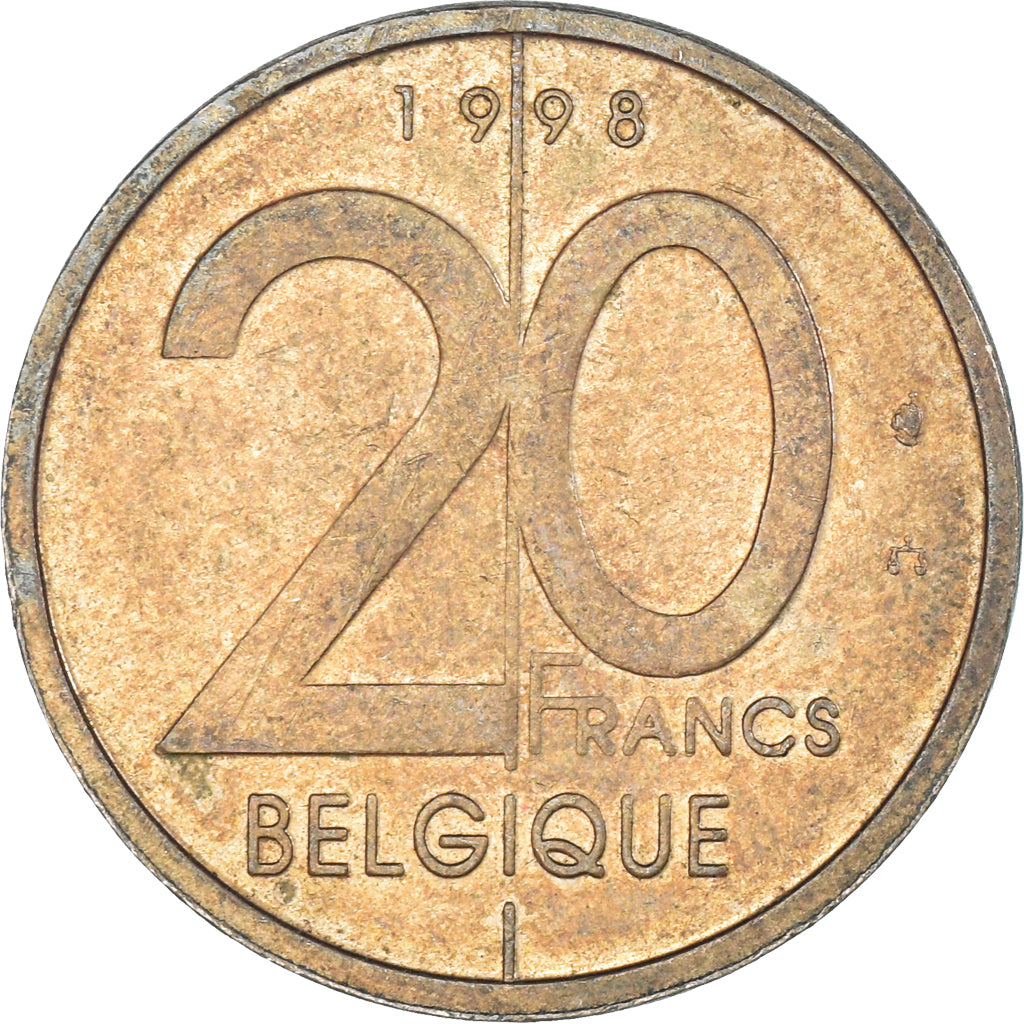 Munten, België, 20 Francs, 20 Frank, 1998