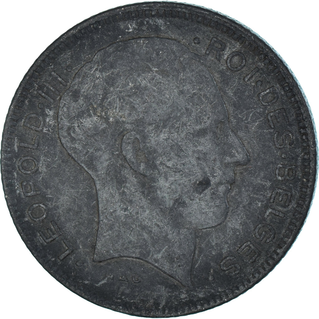 Moneda, Bélgica, 5 Francs, 5 Frank, 1943