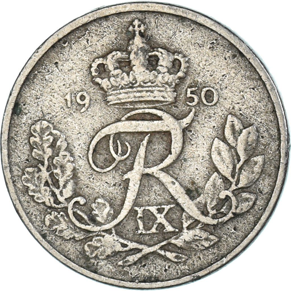 Münze, Dänemark, 10 Öre, 1950