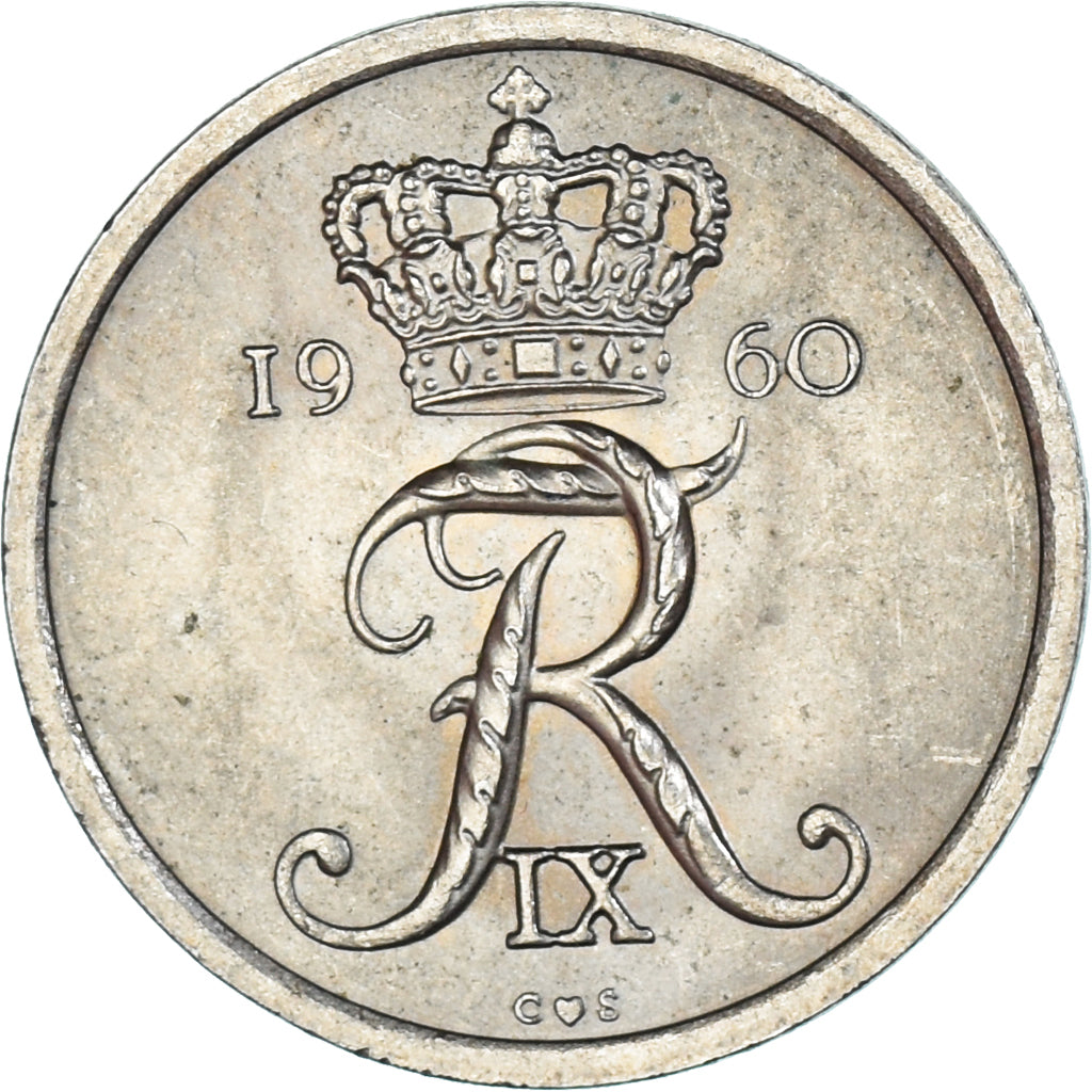 Münze, Dänemark, 10 Öre, 1960