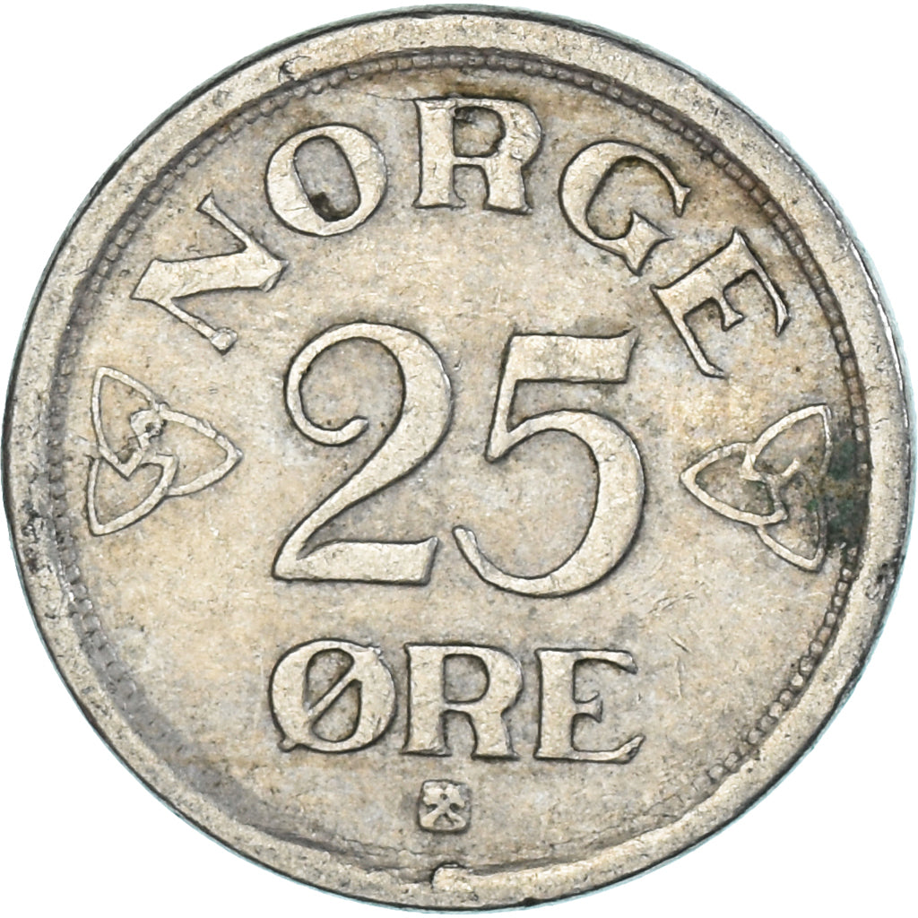 Munten, Noorwegen, 25 Öre, 1952