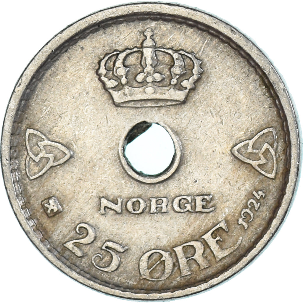 Munten, Noorwegen, 25 Öre, 1924