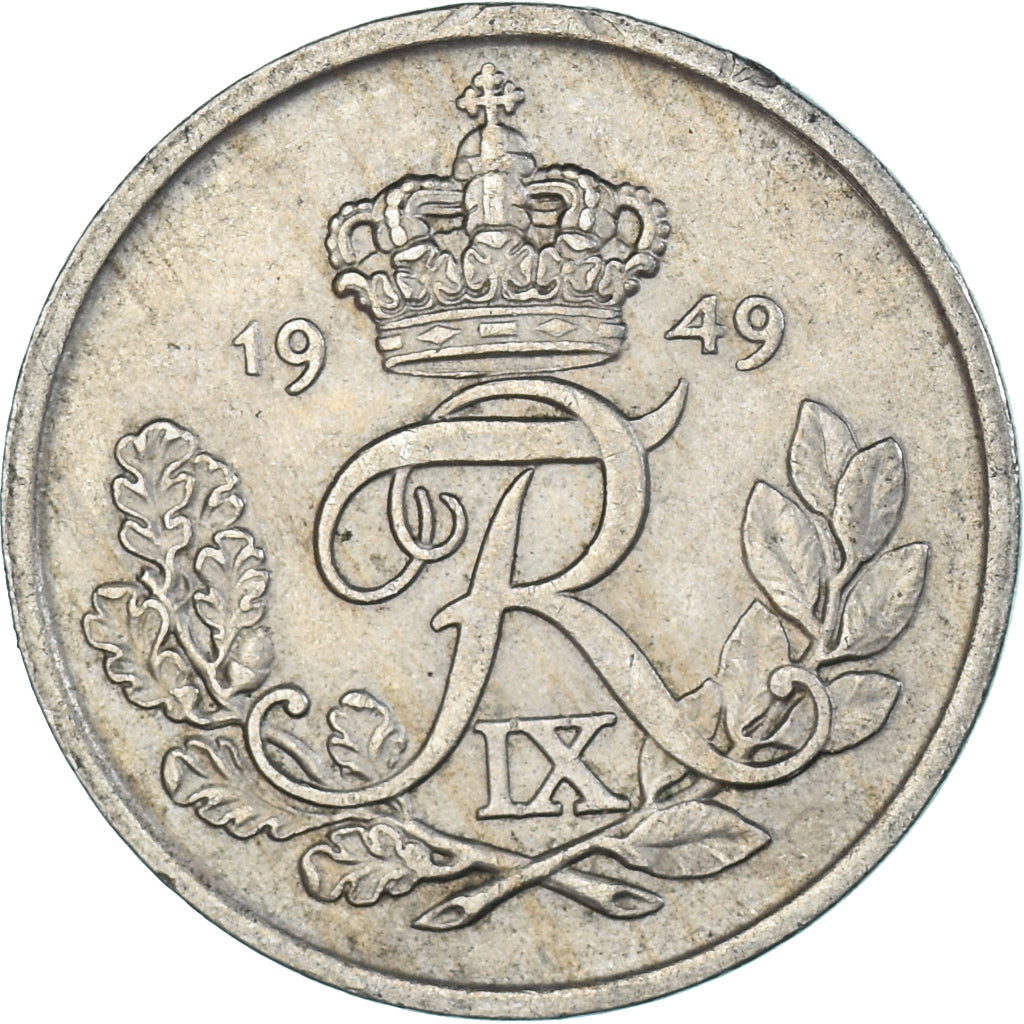Munten, Denemarken, 25 Öre, 1949