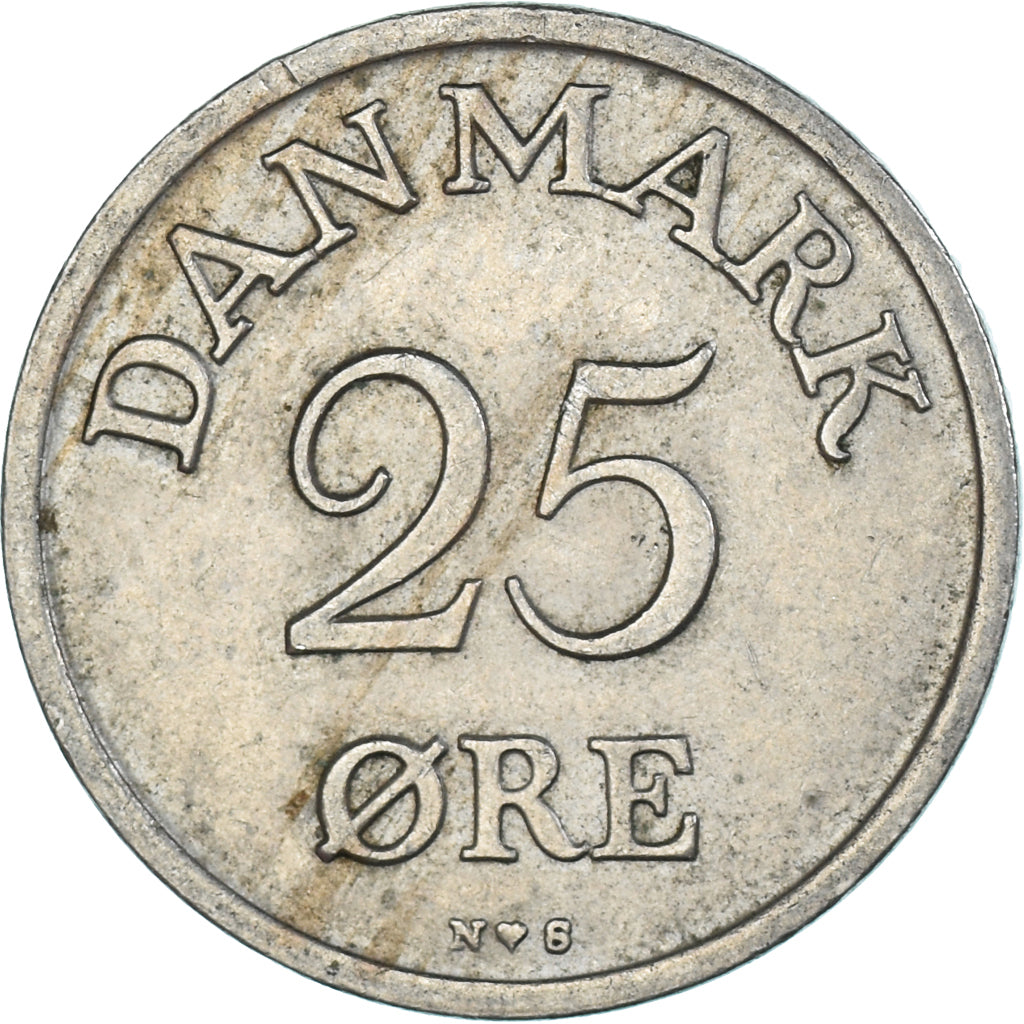 Munten, Denemarken, 25 Öre, 1949