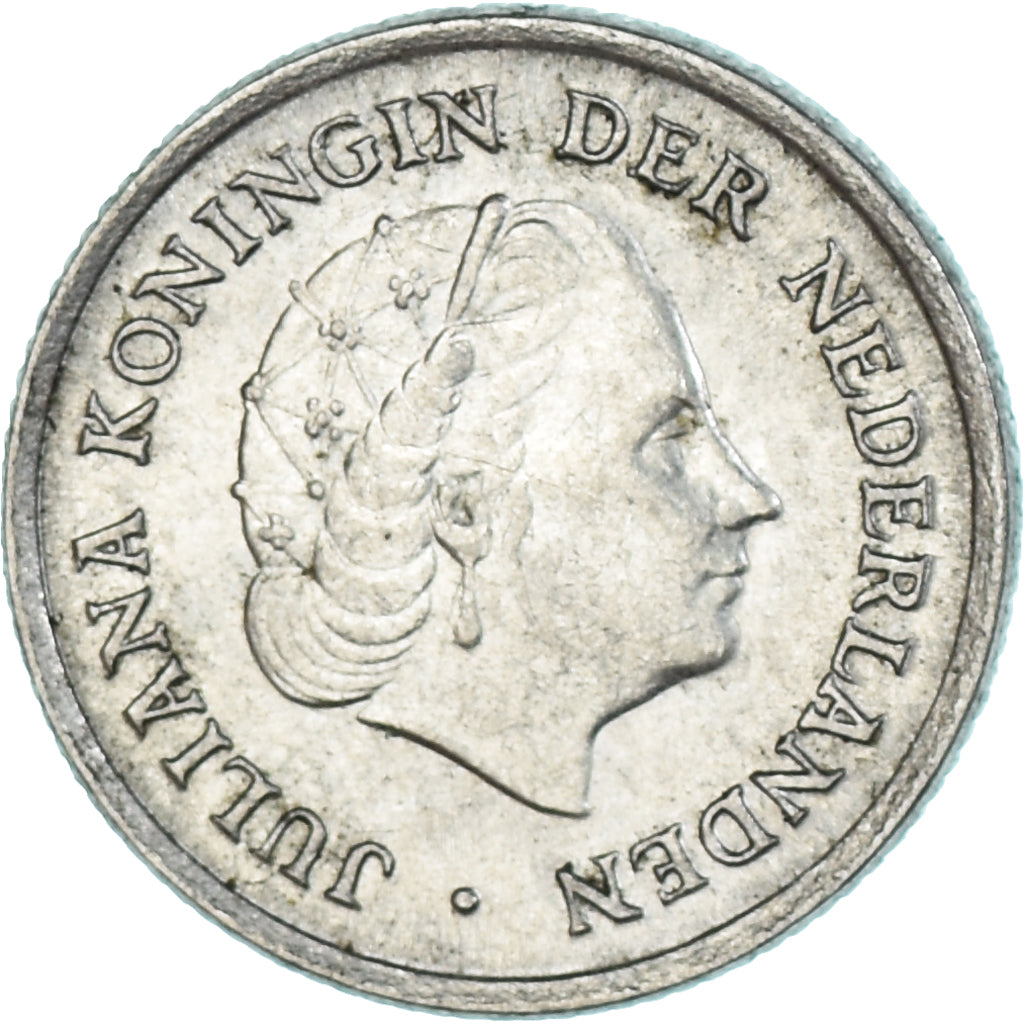Moeda, Países Baixos, 10 Cents, 1954