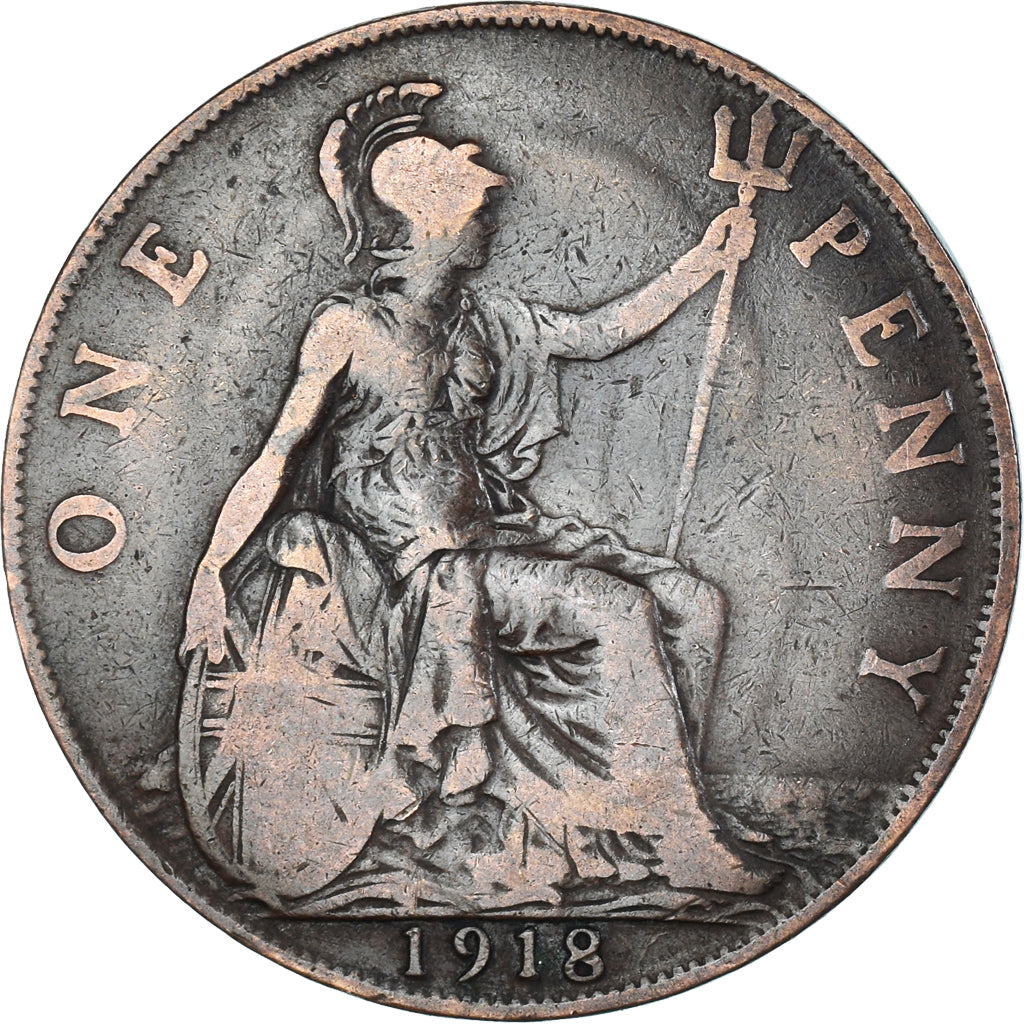 Monnaie, Grande-Bretagne, Penny, 1918