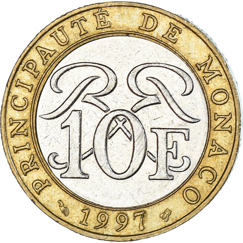 Monnaie, Monaco, 10 Francs, 1997