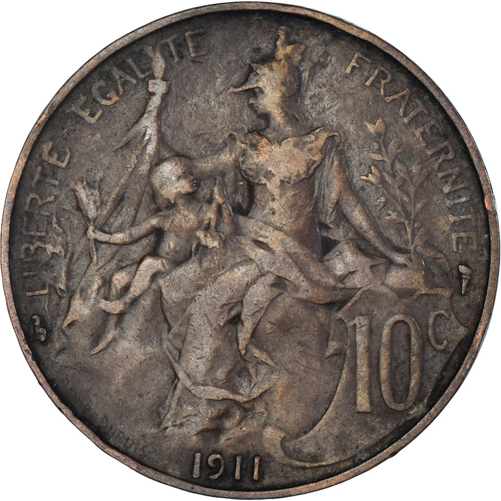Moneta, Francia, 10 Centimes, 1911
