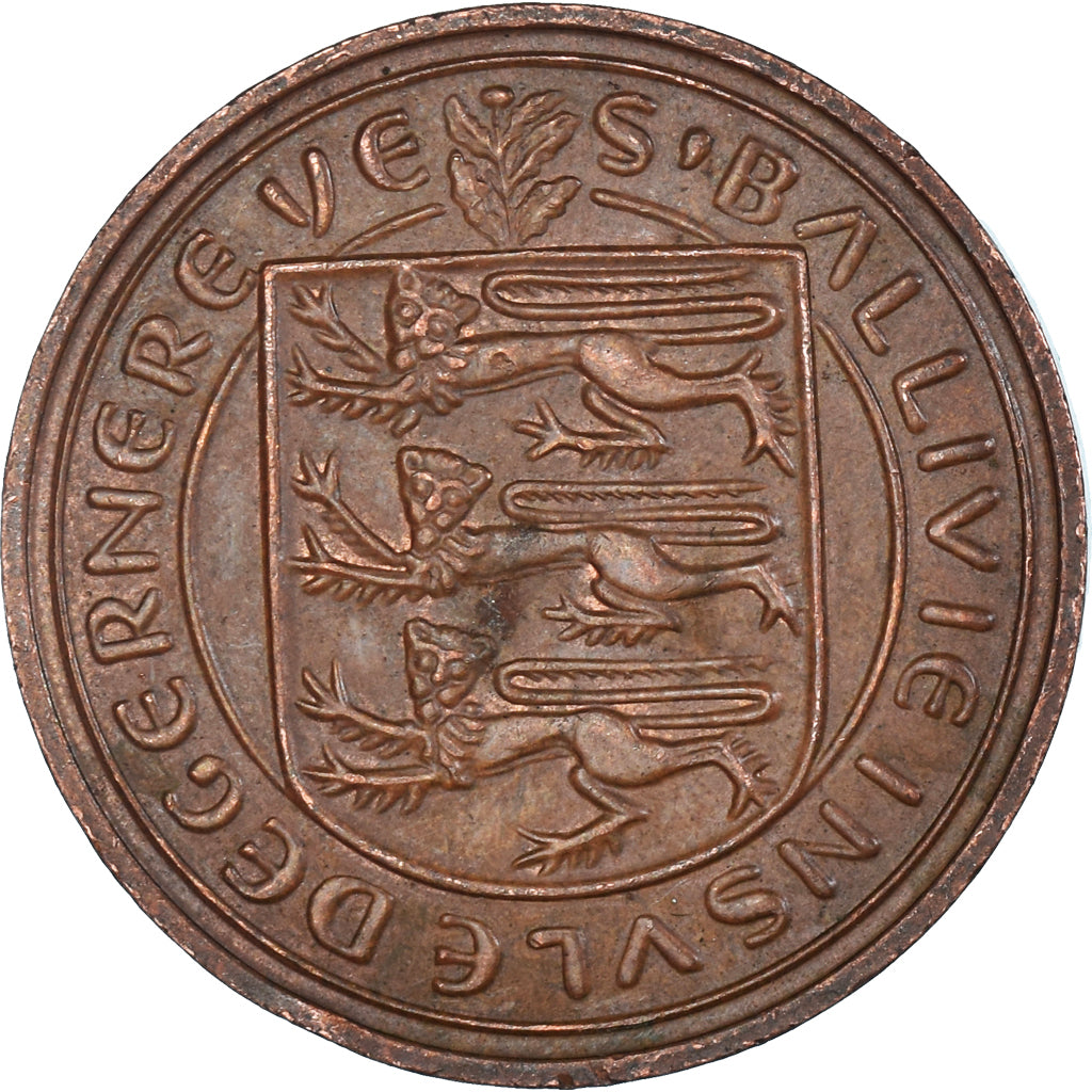 Coin, Guernsey, 2 Pence, 1977