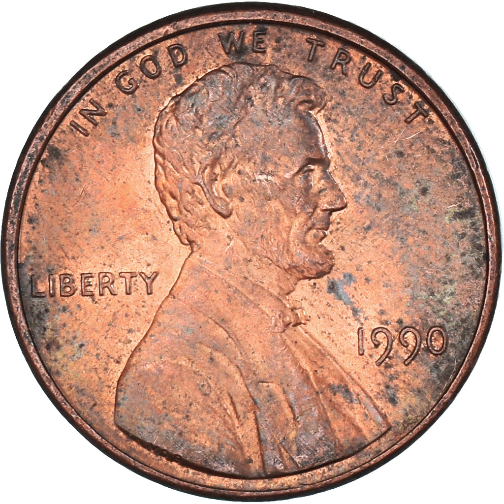 Moeda, Estados Unidos da América, Cent, 1990